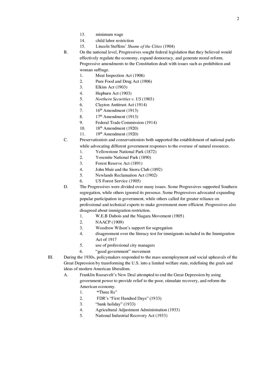 Apush (27-35) (1890-1945) (Frameworks) - Page 2