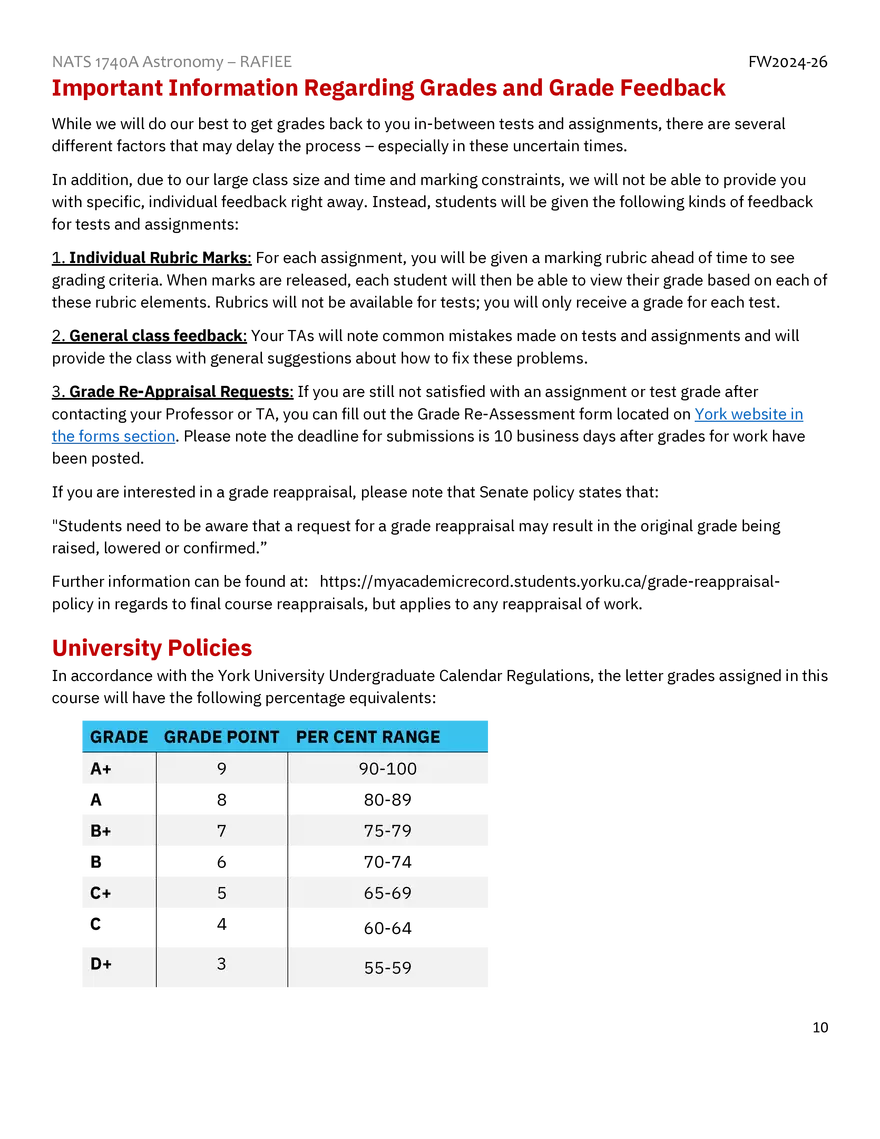 NATS 1740 Astronomy Syllabus - Page 15