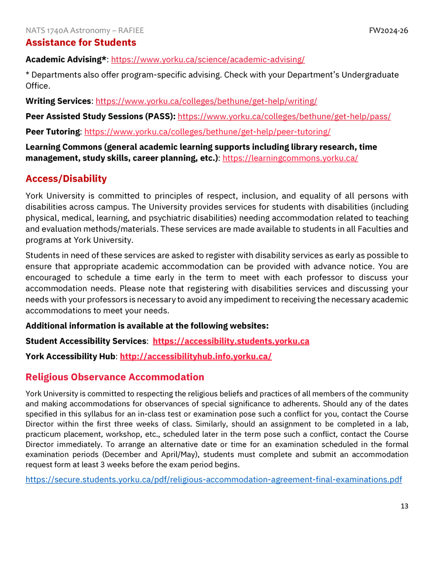 NATS 1740 Astronomy Syllabus - Page 5