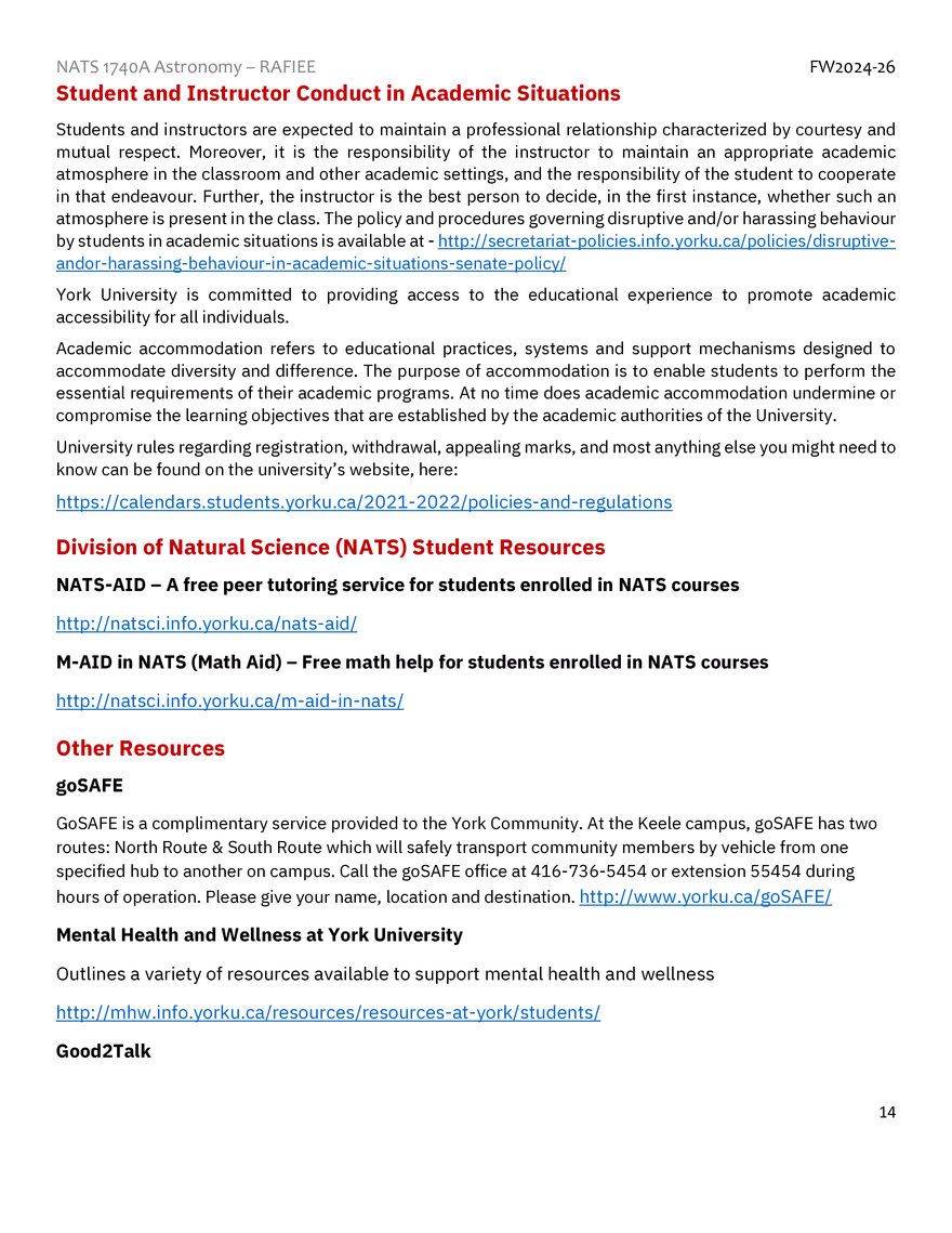 NATS 1740 Astronomy Syllabus - Page 6