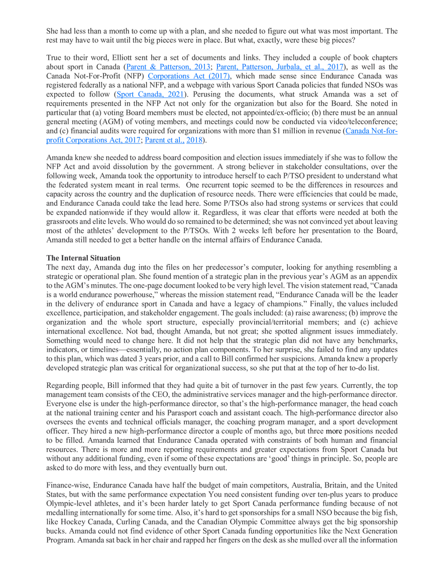Saving the Life of a National Sport Organization with Strategy and Governance - Page 3
