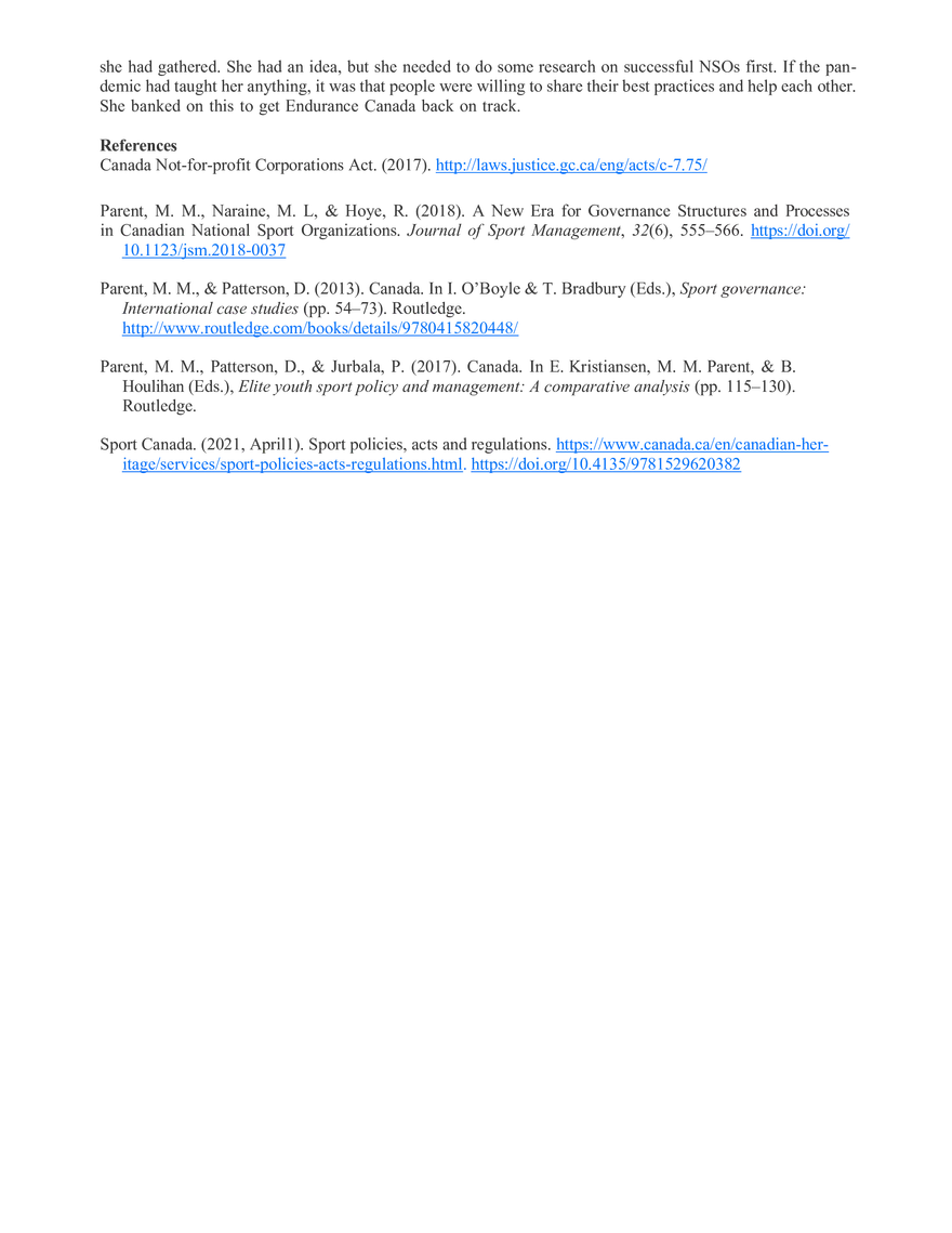 Saving the Life of a National Sport Organization with Strategy and Governance - Page 4