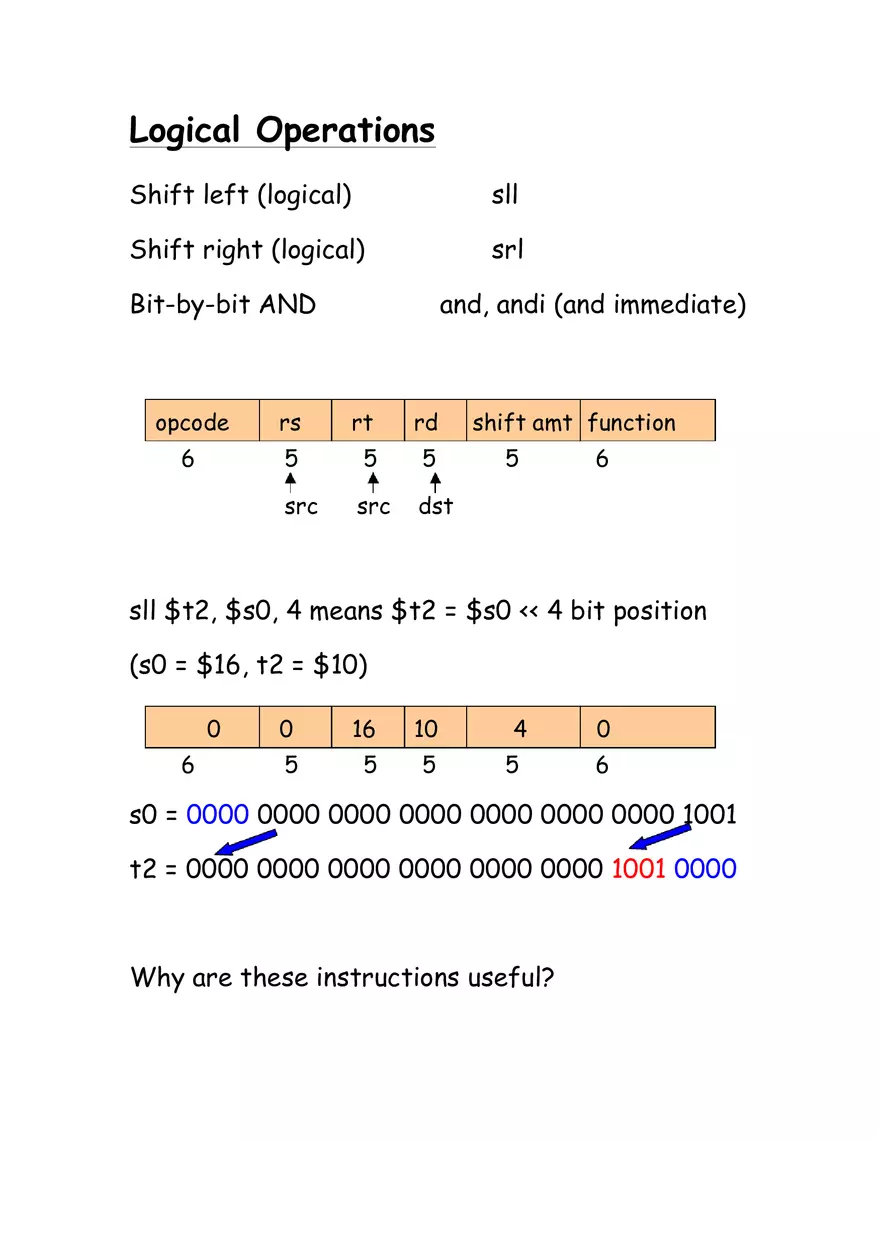 MIPS Registers - Assembly Instructions - Page 14