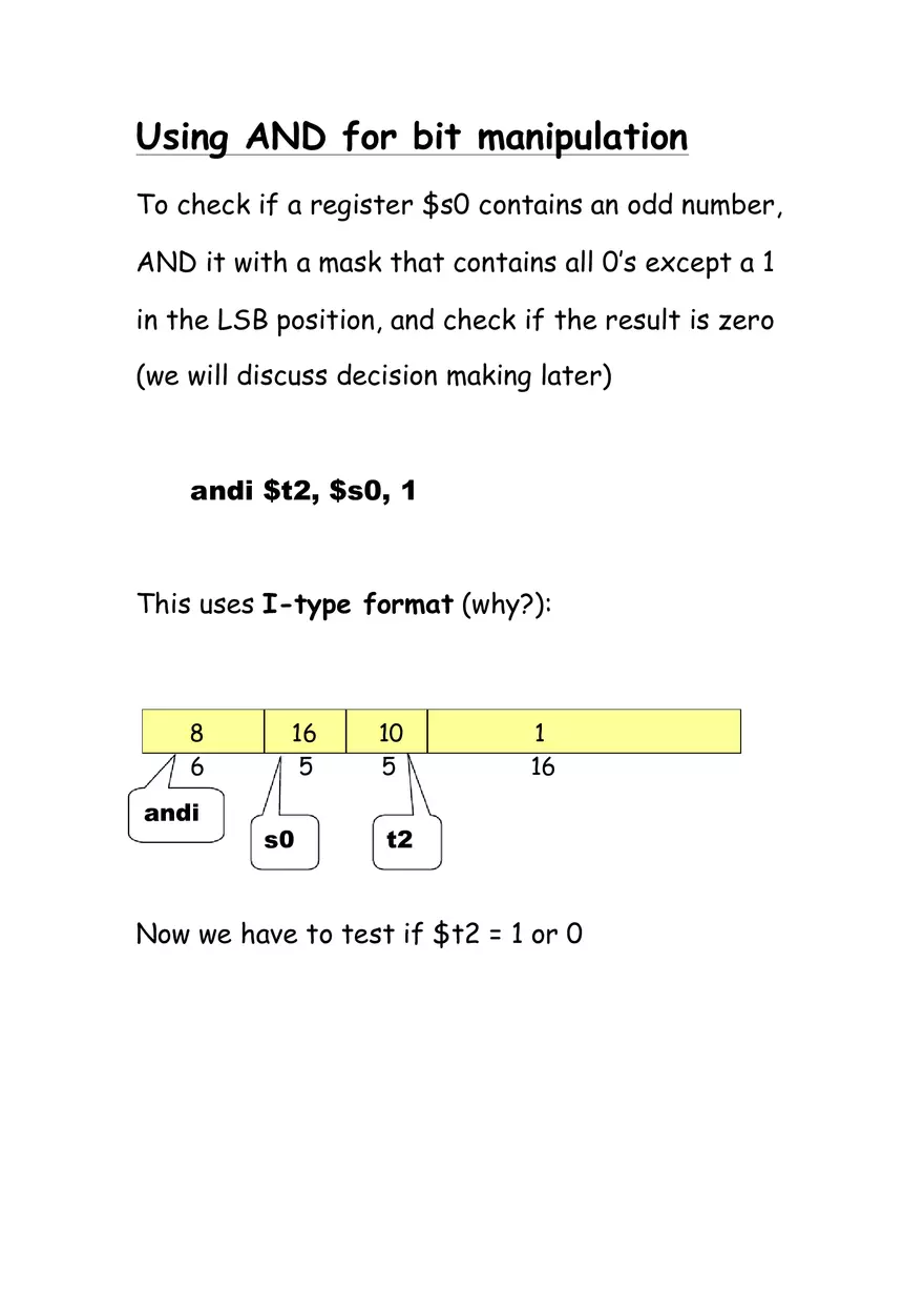 MIPS Registers - Assembly Instructions - Page 15