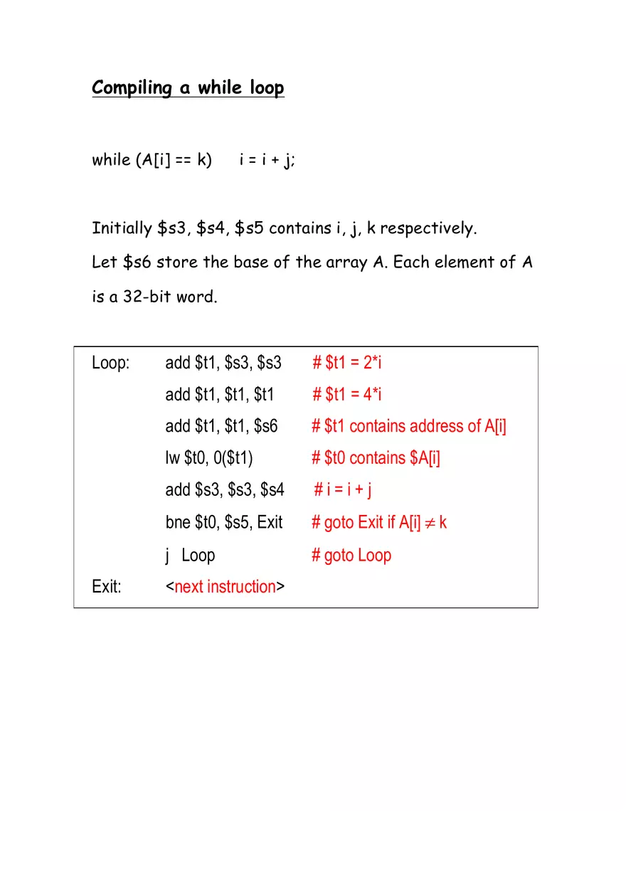 MIPS Registers - Assembly Instructions - Page 5