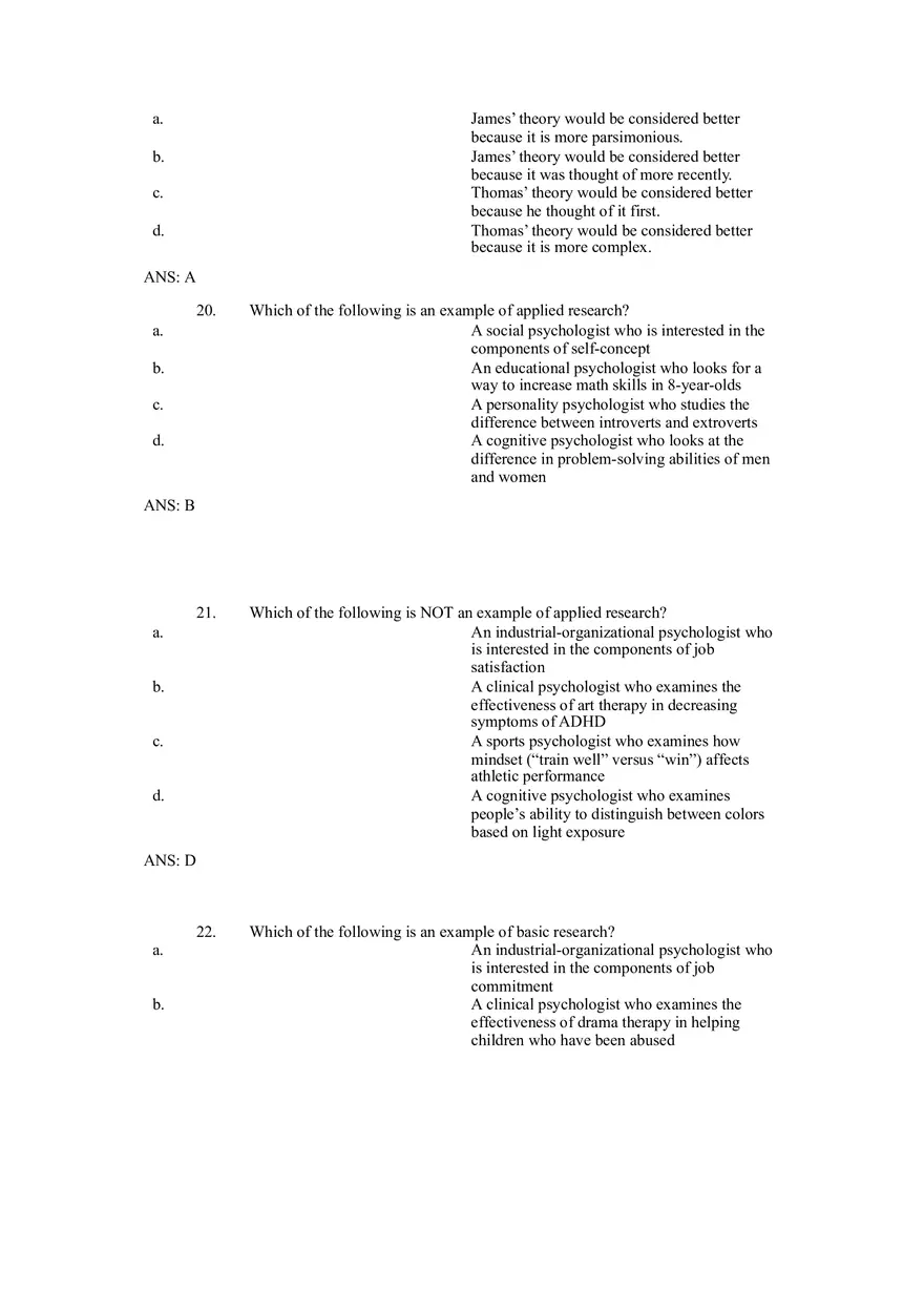 Psychology is a Way of Thinking Exam - Page 8