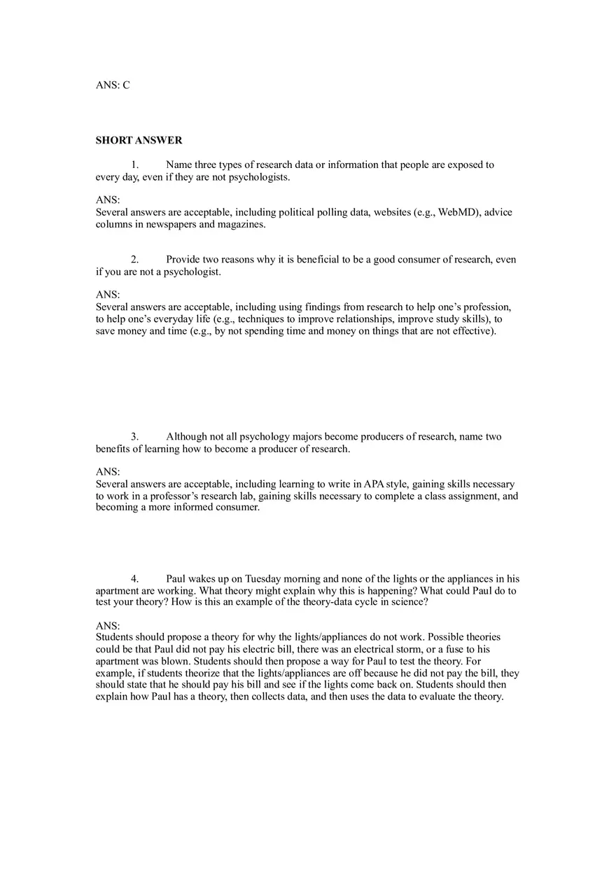 Psychology is a Way of Thinking Exam - Page 13