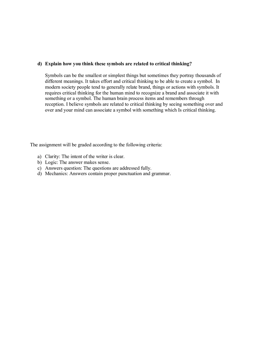 Thinking and Language Reflection Worksheet - Page 2