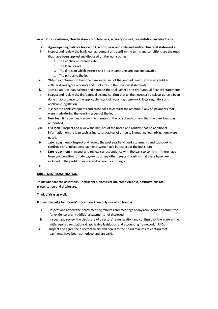 Substantive Procedures - Page 10