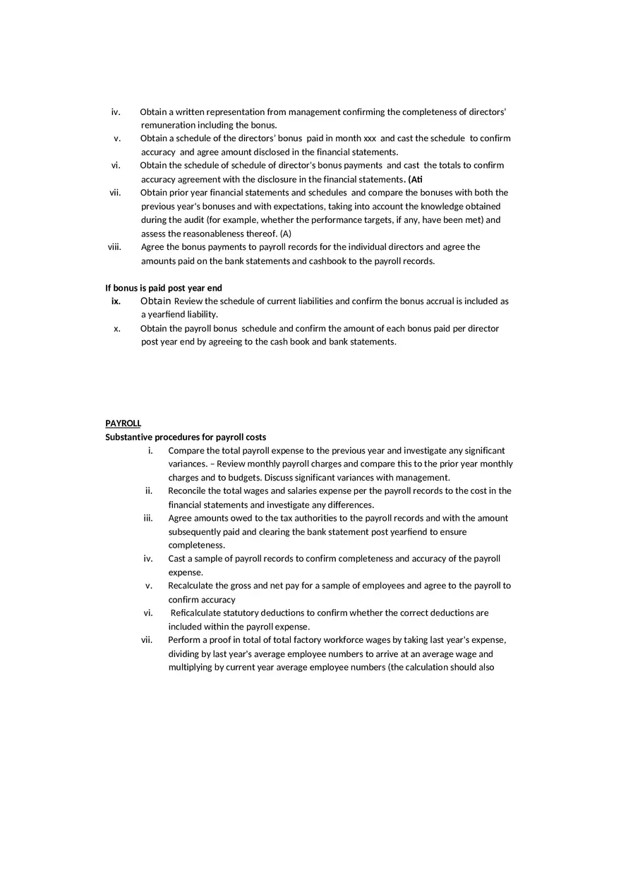 Substantive Procedures - Page 11