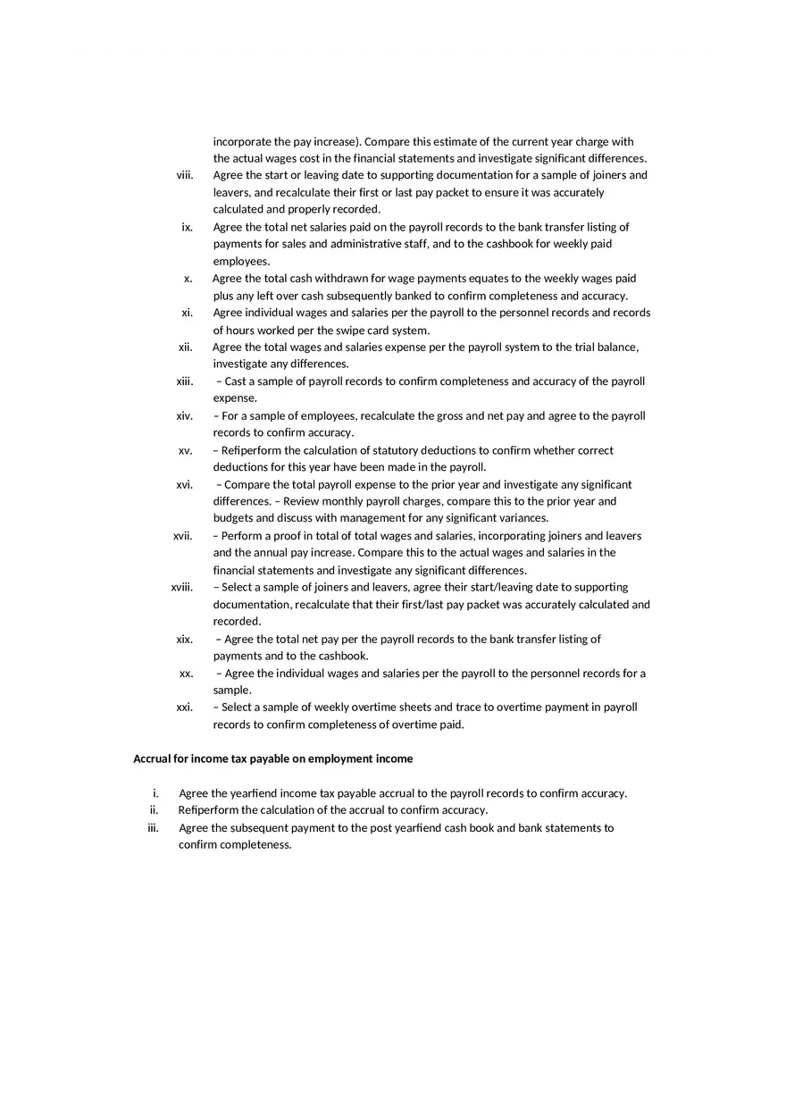 Substantive Procedures - Page 12