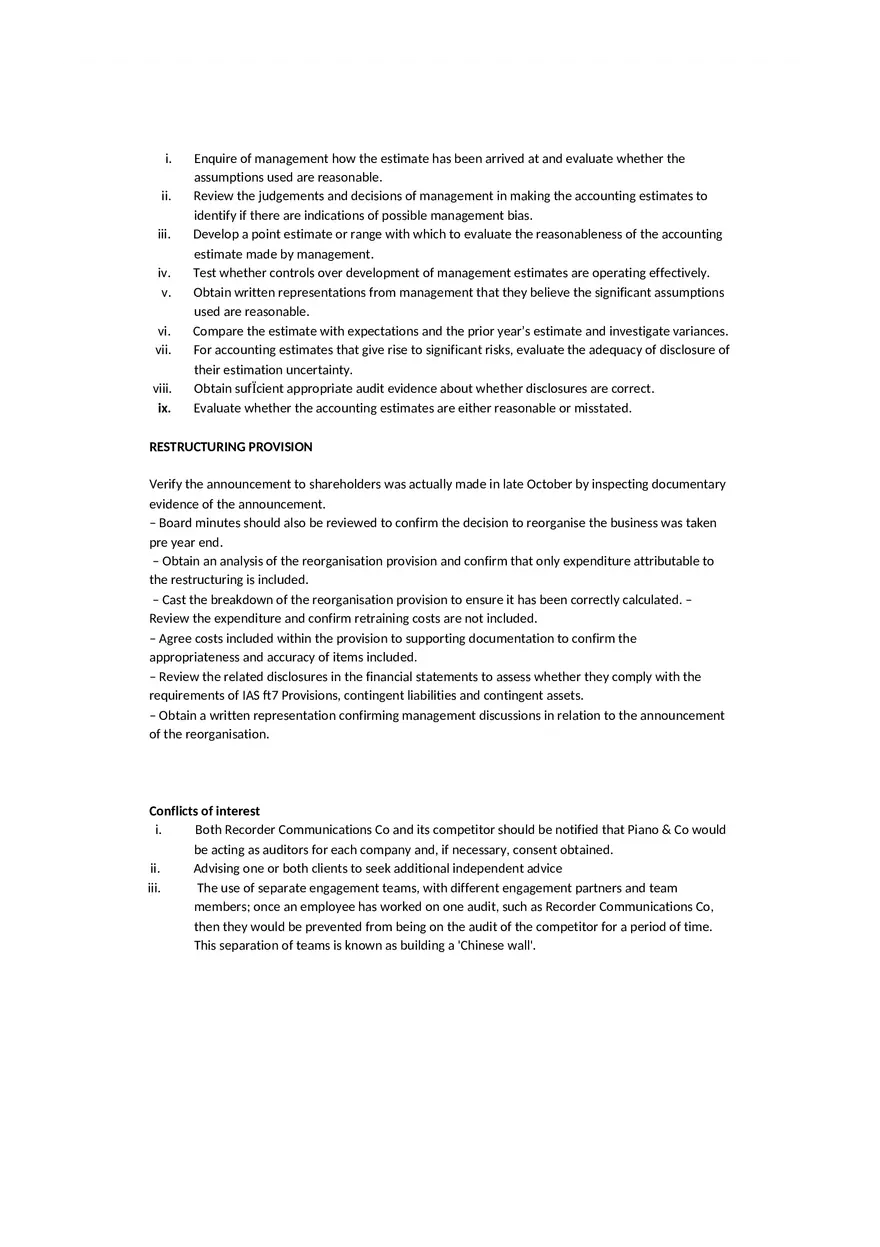 Substantive Procedures - Page 15