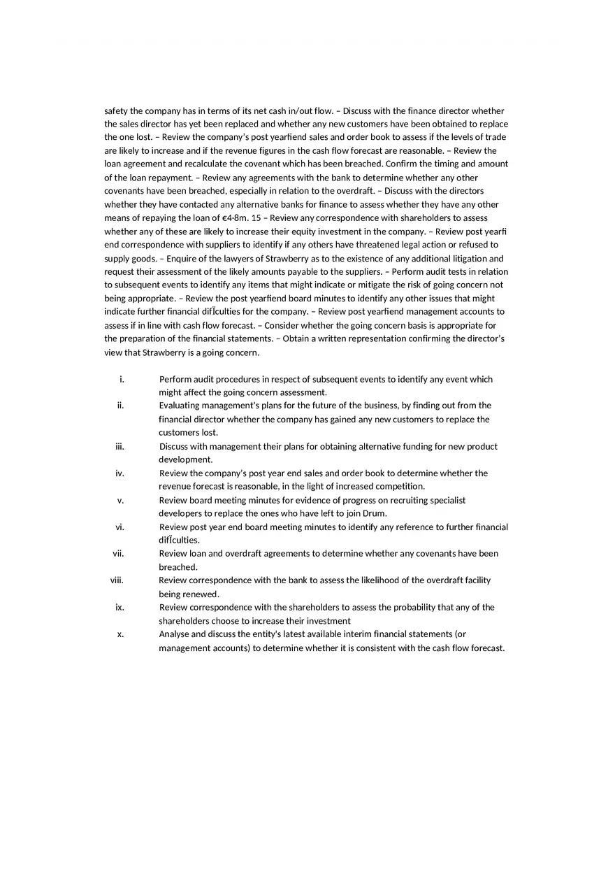 Substantive Procedures - Page 17