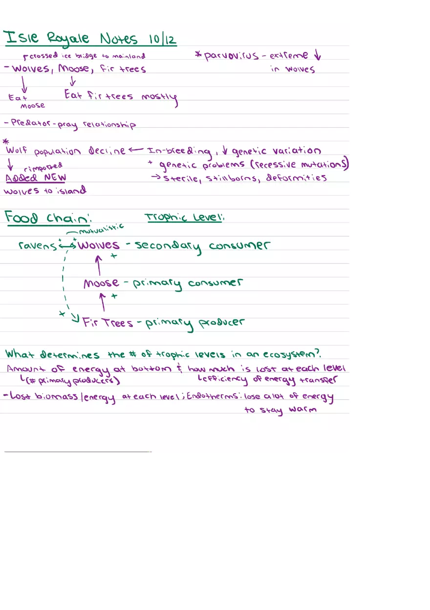 Food Chains Unit 2 Notes - Page 12