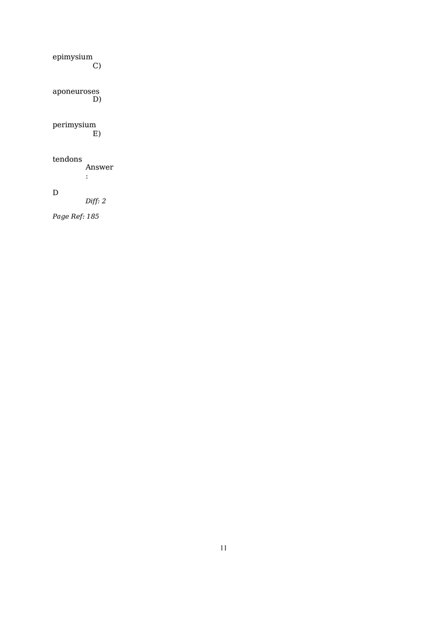 The Muscular System Questions and Answers (1-6) - Page 3