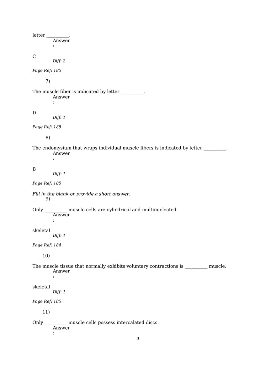 The Muscular System Questions and Answers (1-6) - Page 4