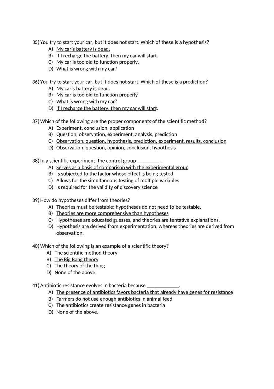 Campbell Essential Bio Test with Answers 1 - Page 7
