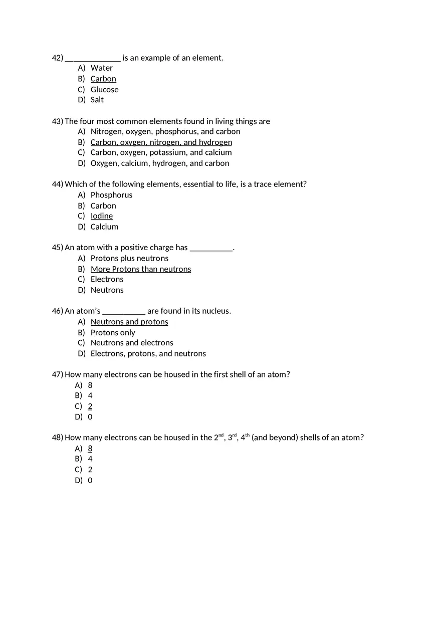 Campbell Essential Bio Test with Answers 1 - Page 8