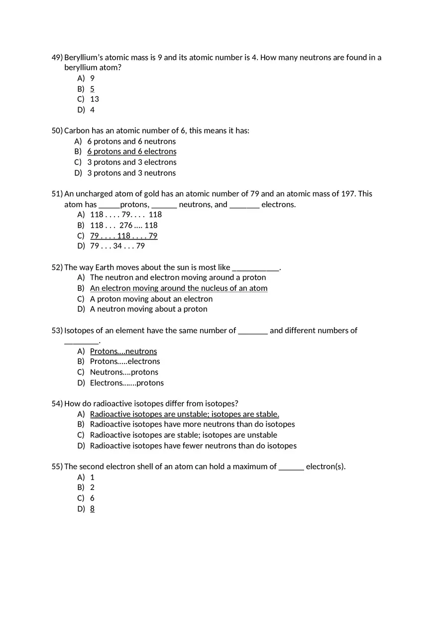 Campbell Essential Bio Test with Answers 1 - Page 9