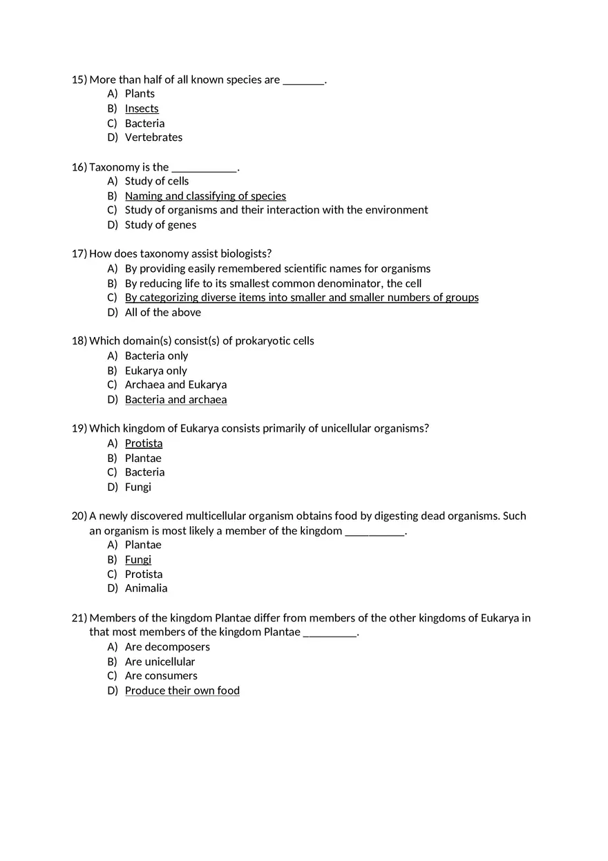 Campbell Essential Bio Test with Answers 1 - Page 4