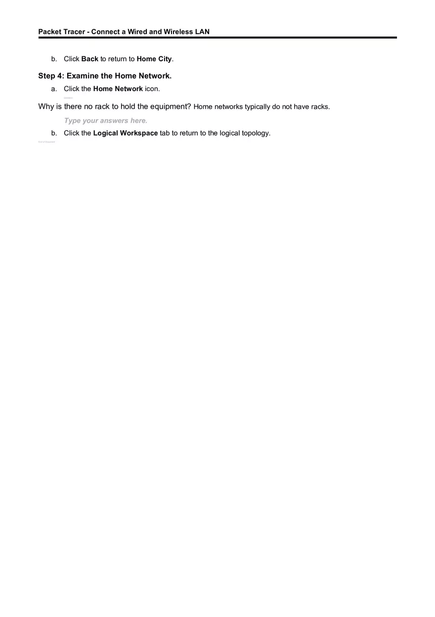 Packet Tracer - Connect a Wired and Wireless LAN - Page 4
