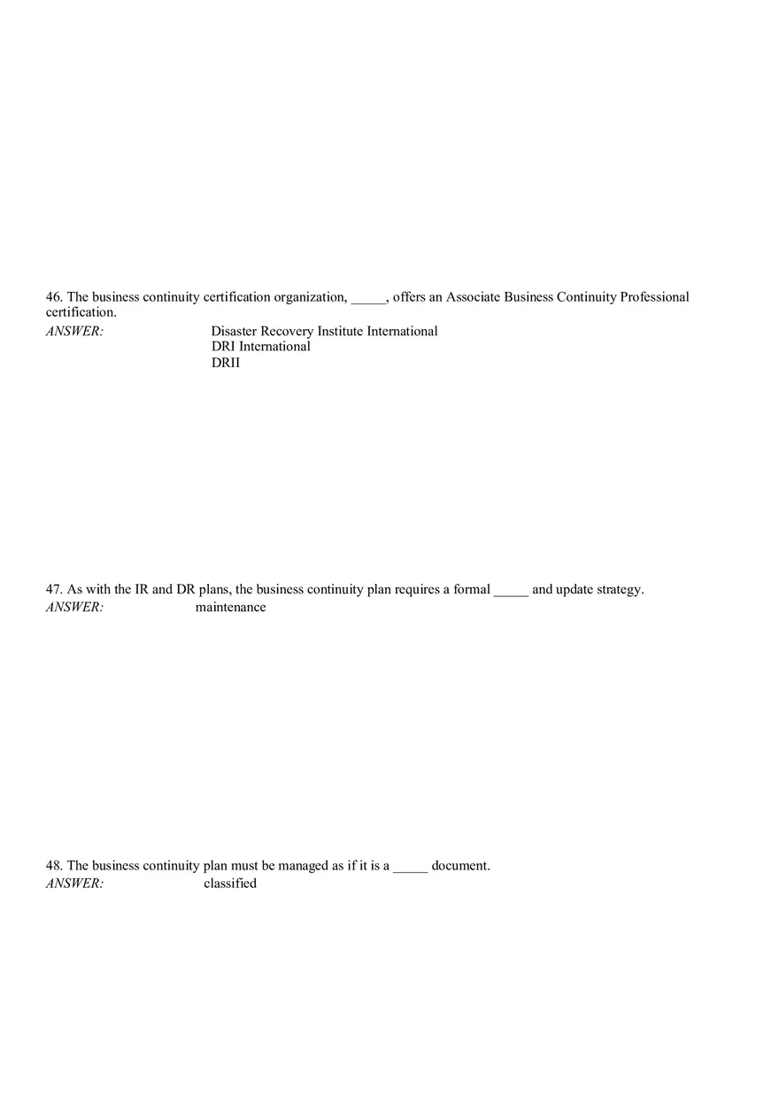 Business Continuity Answer Part 2 - Page 7