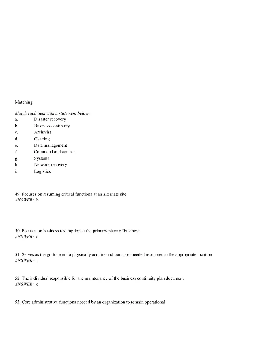 Business Continuity Answer Part 2 - Page 8