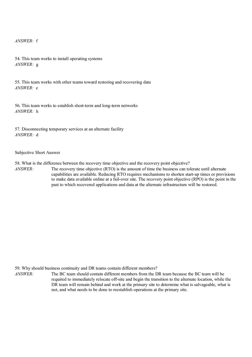 Business Continuity Answer Part 2 - Page 9