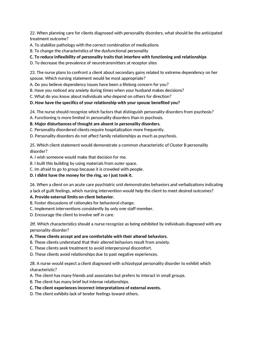 Personality Disorders Chapter 31 - Page 9