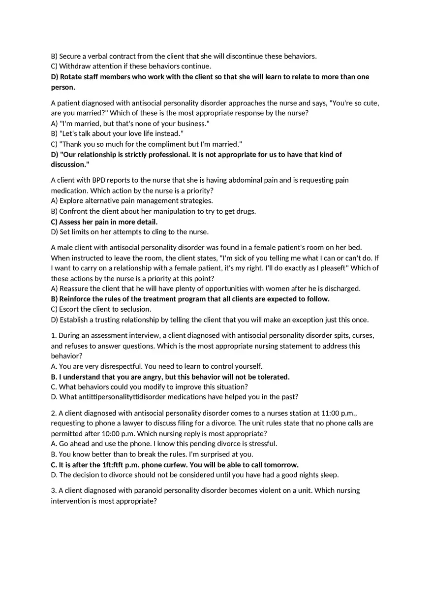 Personality Disorders Chapter 31 - Page 2