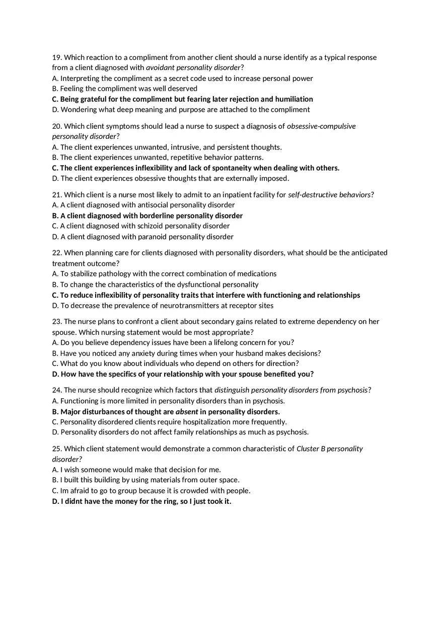 Personality Disorders Chapter 31 - Page 3