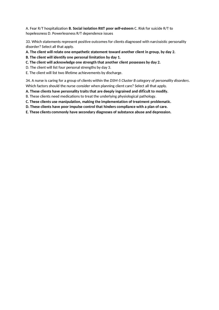 Personality Disorders Chapter 31 - Page 5