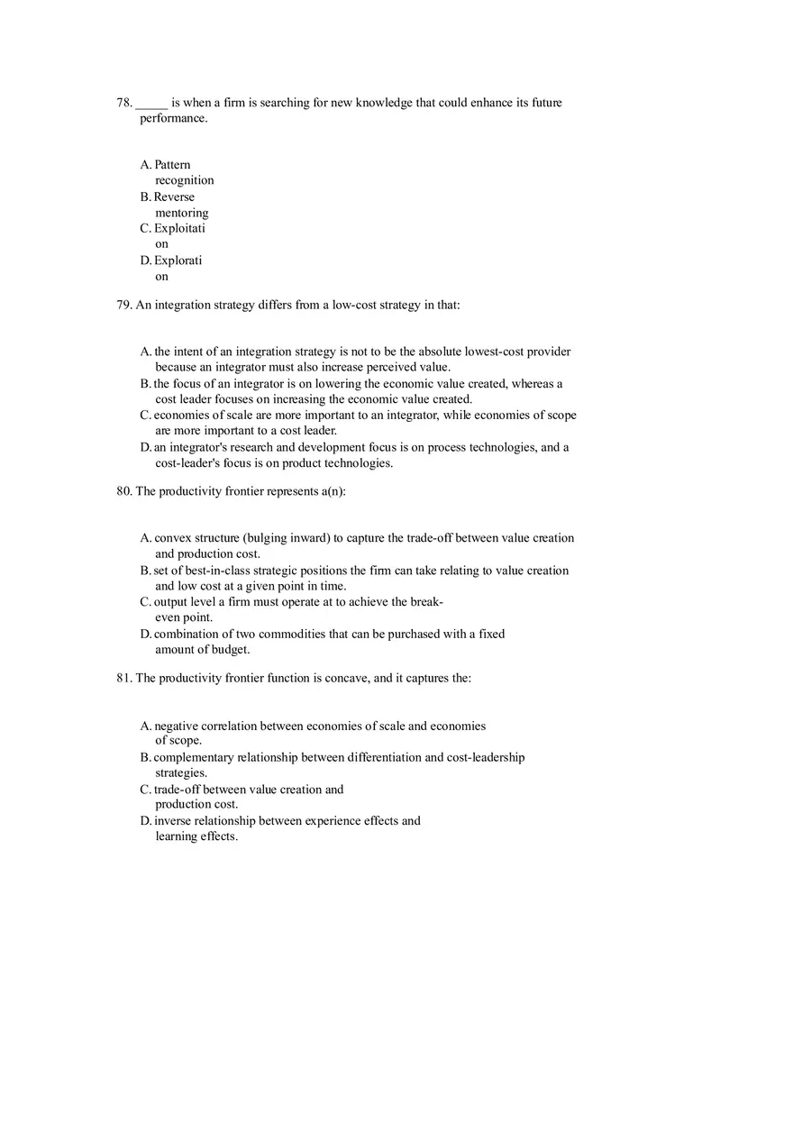 Differentiation, Cost Leadership, and Integration Part 3 - Page 8