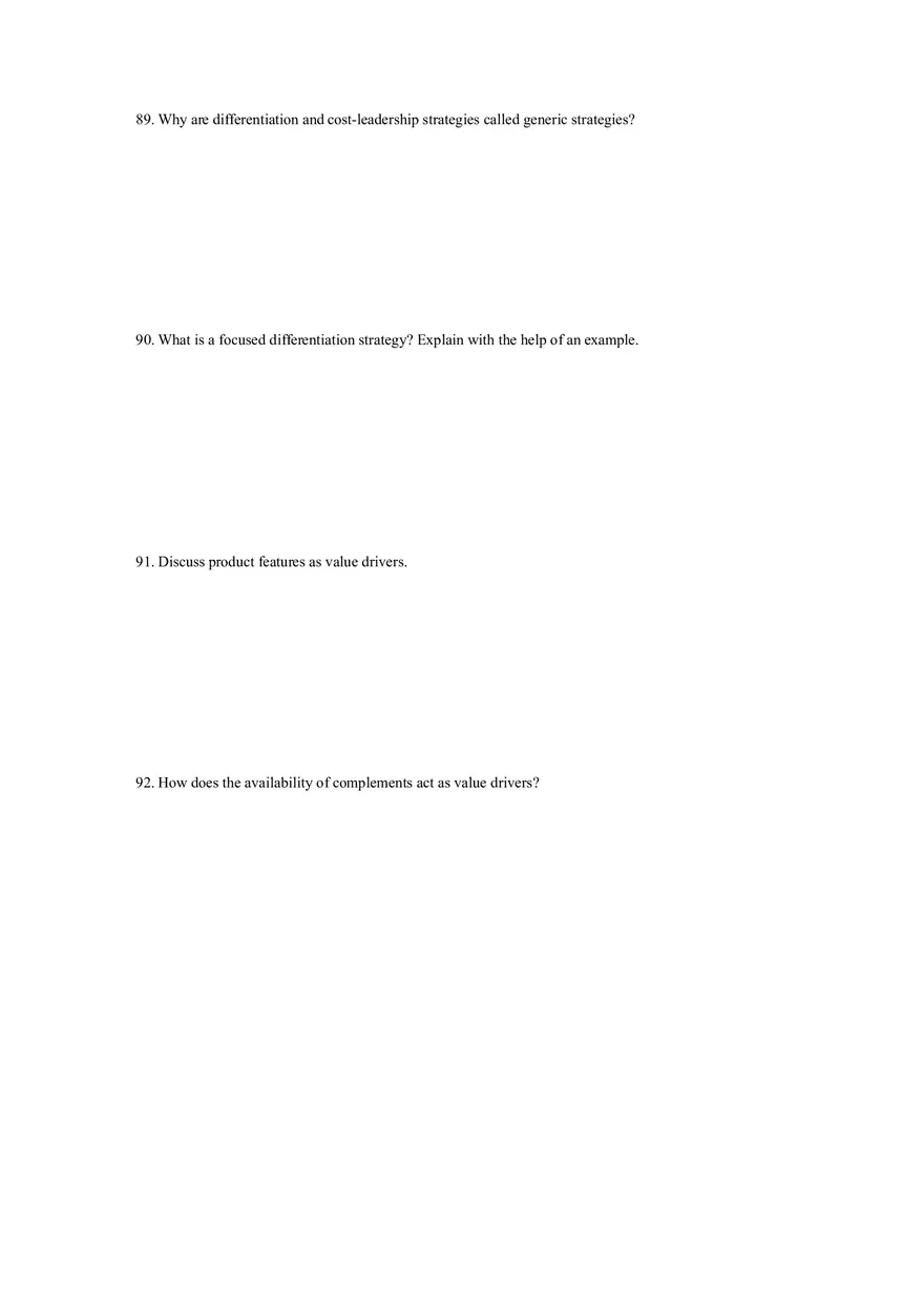 Differentiation, Cost Leadership, and Integration Part 3 - Page 11