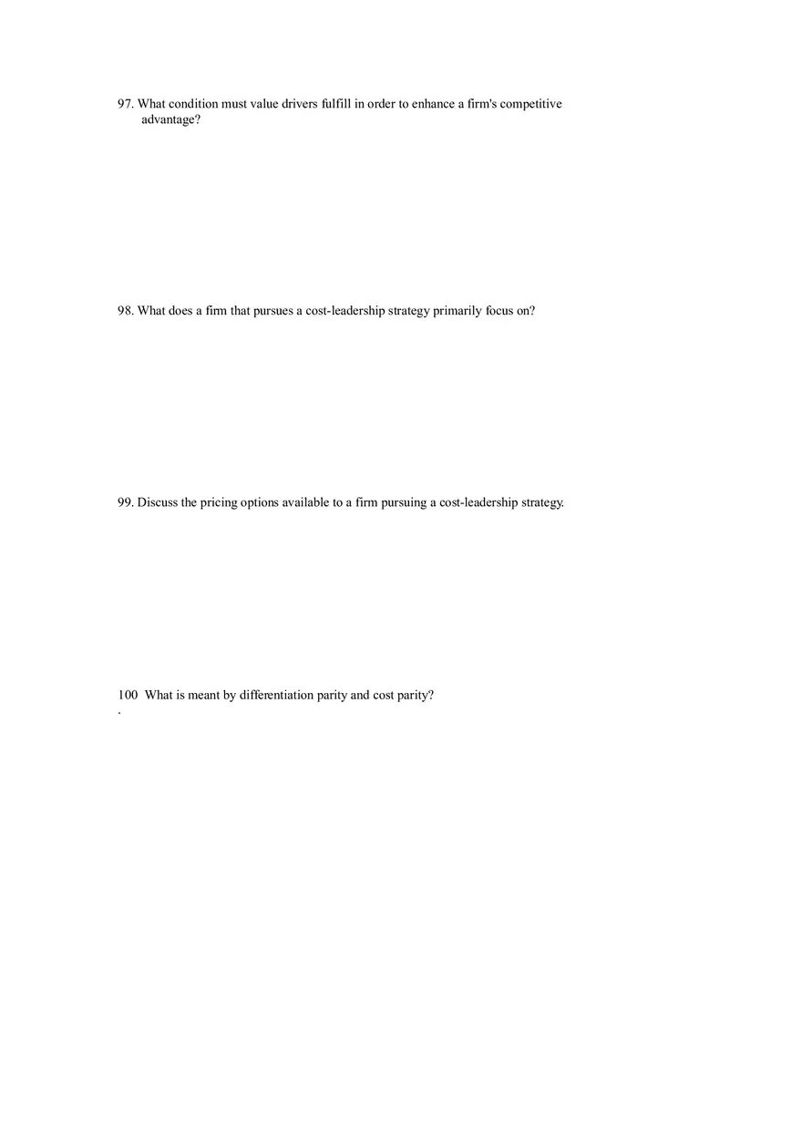 Differentiation, Cost Leadership, and Integration Part 3 - Page 13