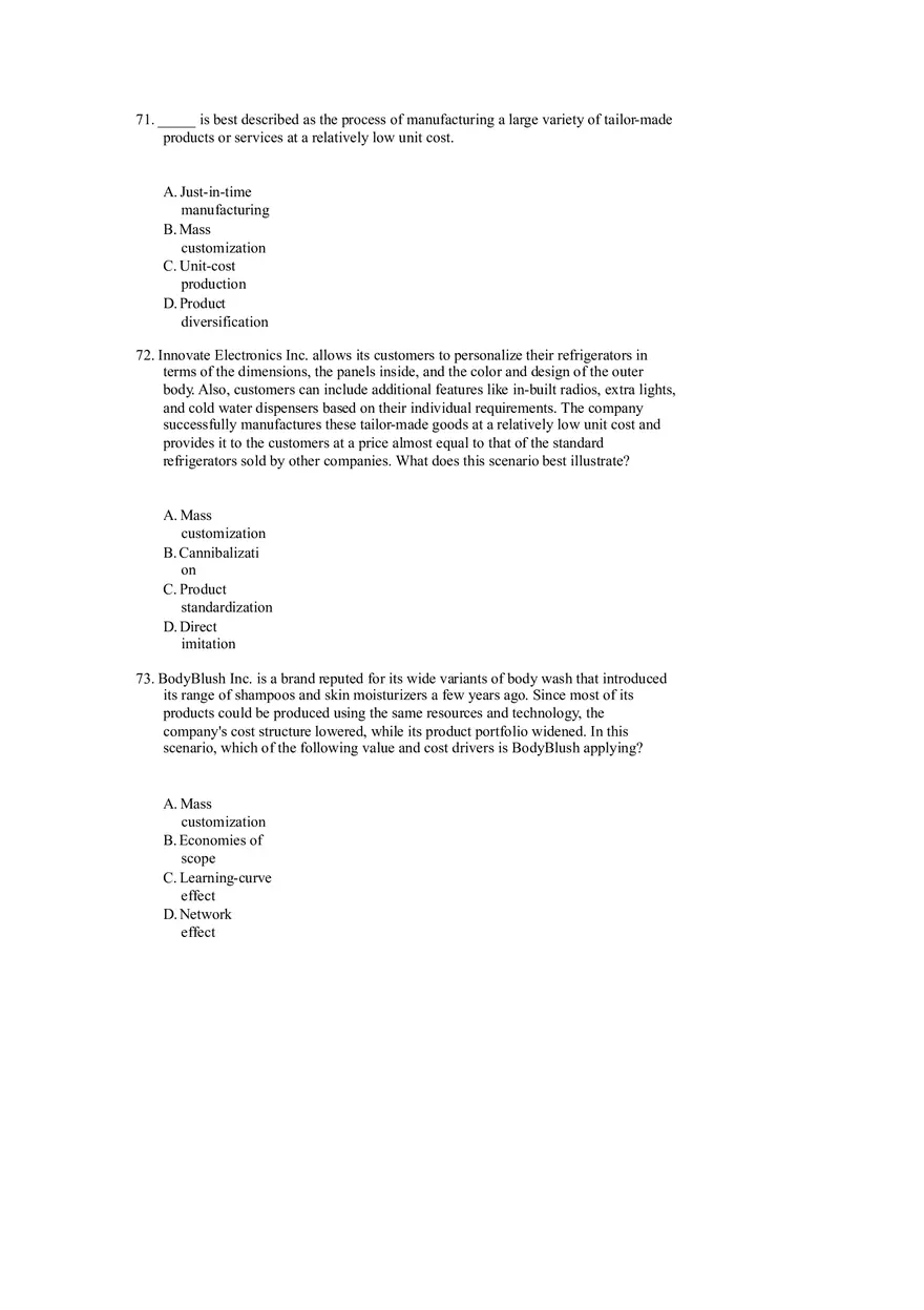 Differentiation, Cost Leadership, and Integration Part 3 - Page 1