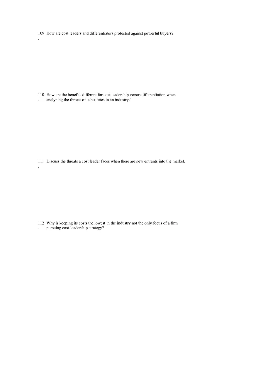 Differentiation, Cost Leadership, and Integration Part 3 - Page 3