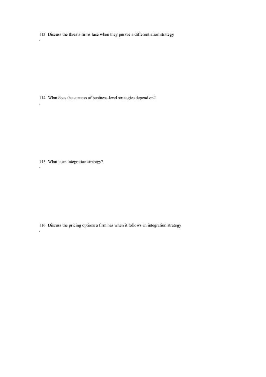 Differentiation, Cost Leadership, and Integration Part 3 - Page 4