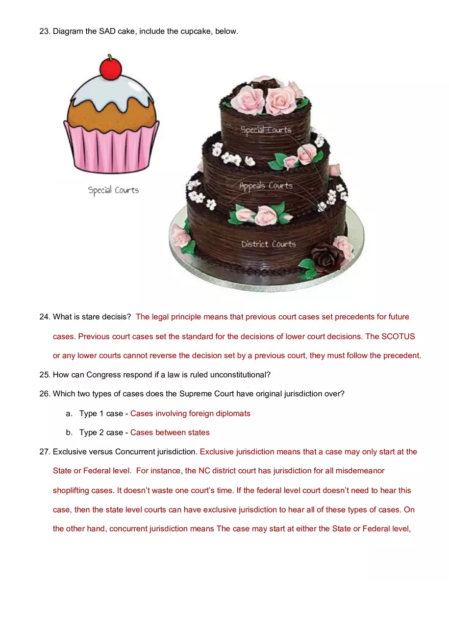 The Judicial Branch - Study Guide - Page 5