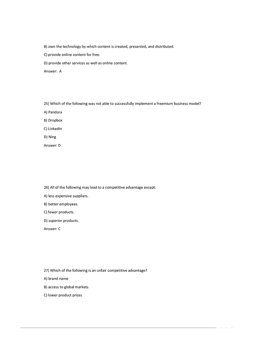 Chapter 2 E-commerce Business Models and Concepts (Answer Key) 1 - Page 9