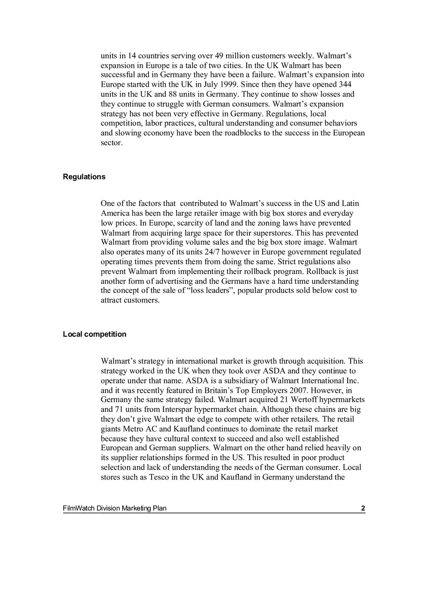Walmart - Case Study Analysis Assignment - Page 2