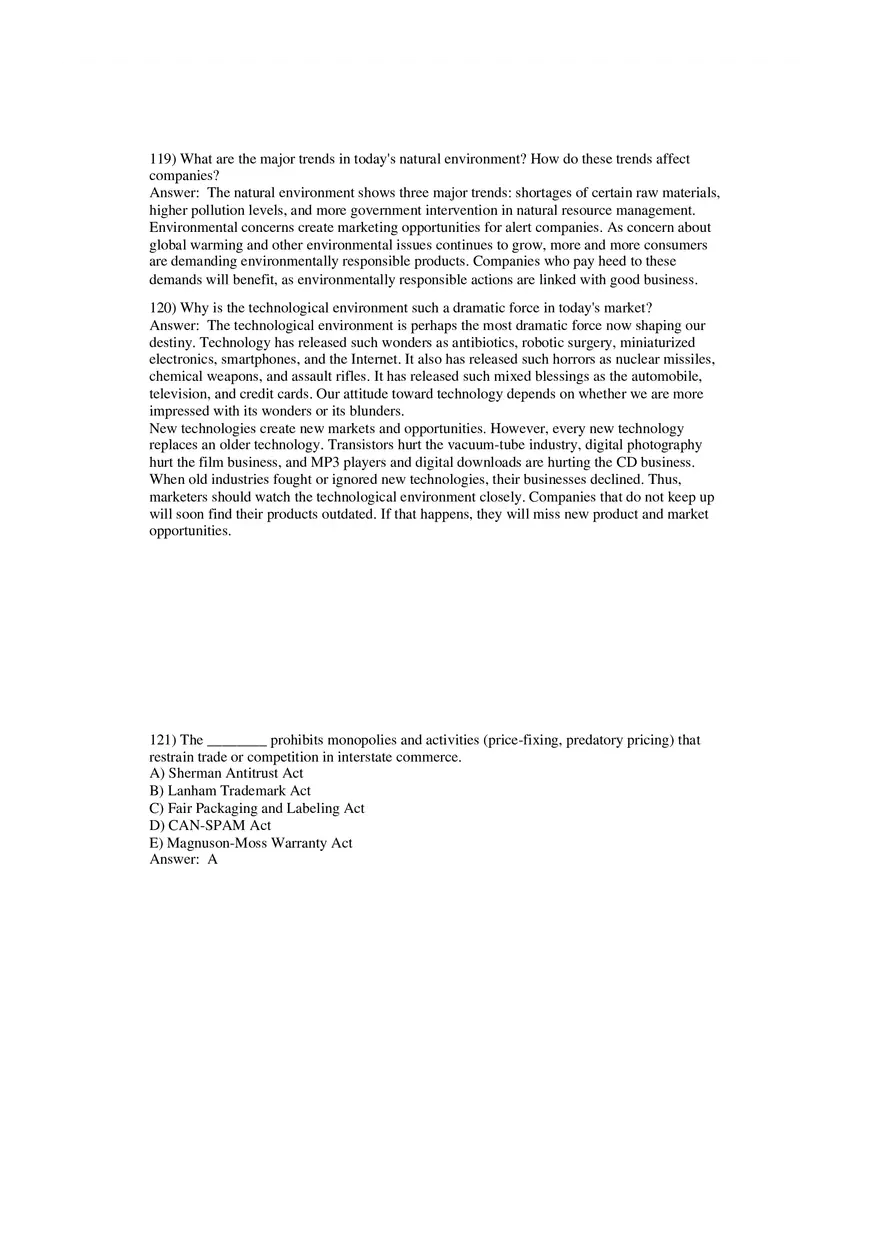 Analyzing the Marketing Environment Part 5 - Page 2