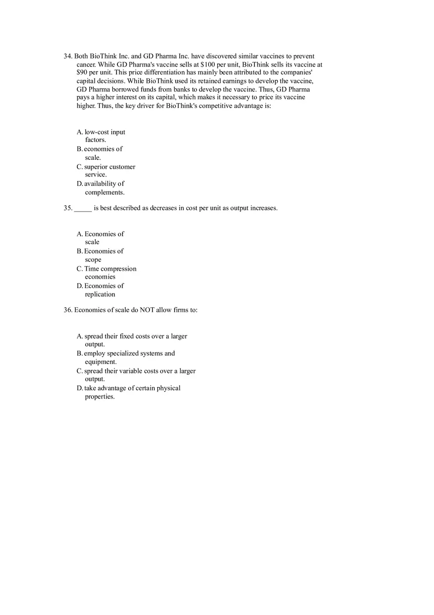 Differentiation, Cost Leadership, and Integration Part 2 - Page 1