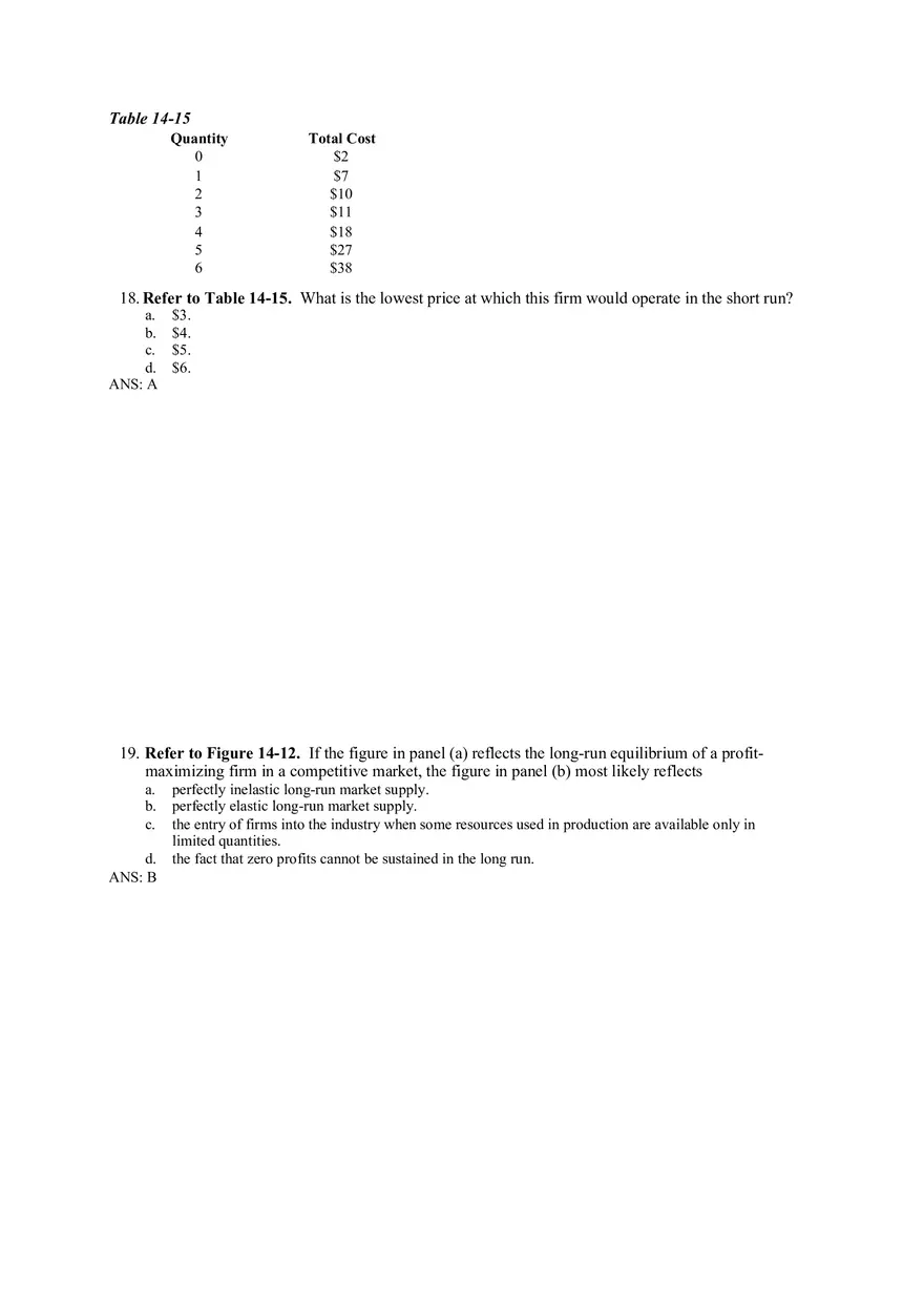 Chapter 14 Firms in Competitive Markets Answer Key Part 7 - Page 7