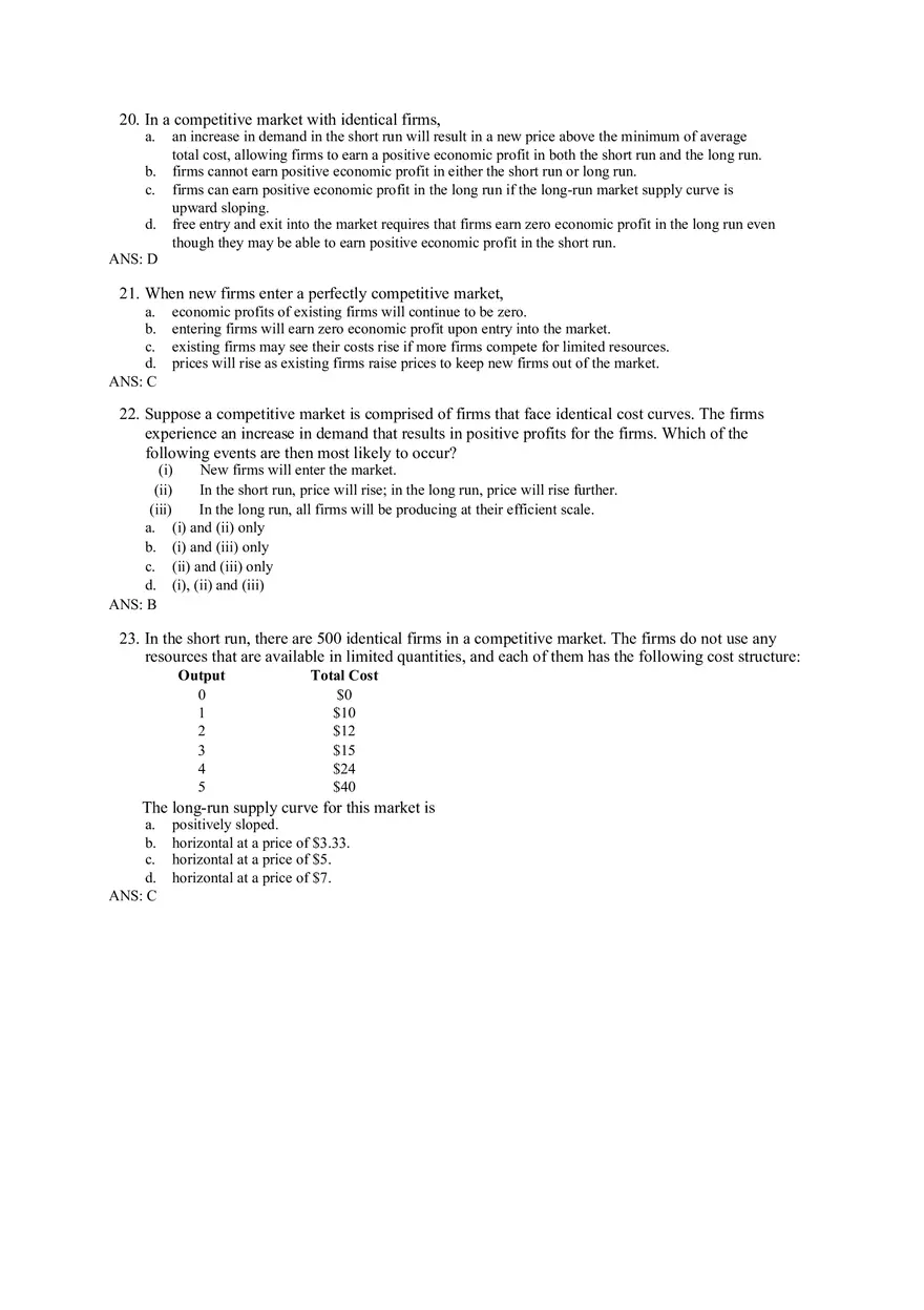 Chapter 14 Firms in Competitive Markets Answer Key Part 7 - Page 8