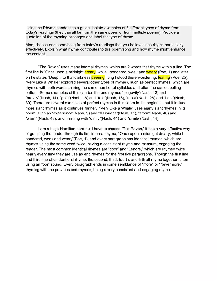 Rhyme in The Raven - Page 1