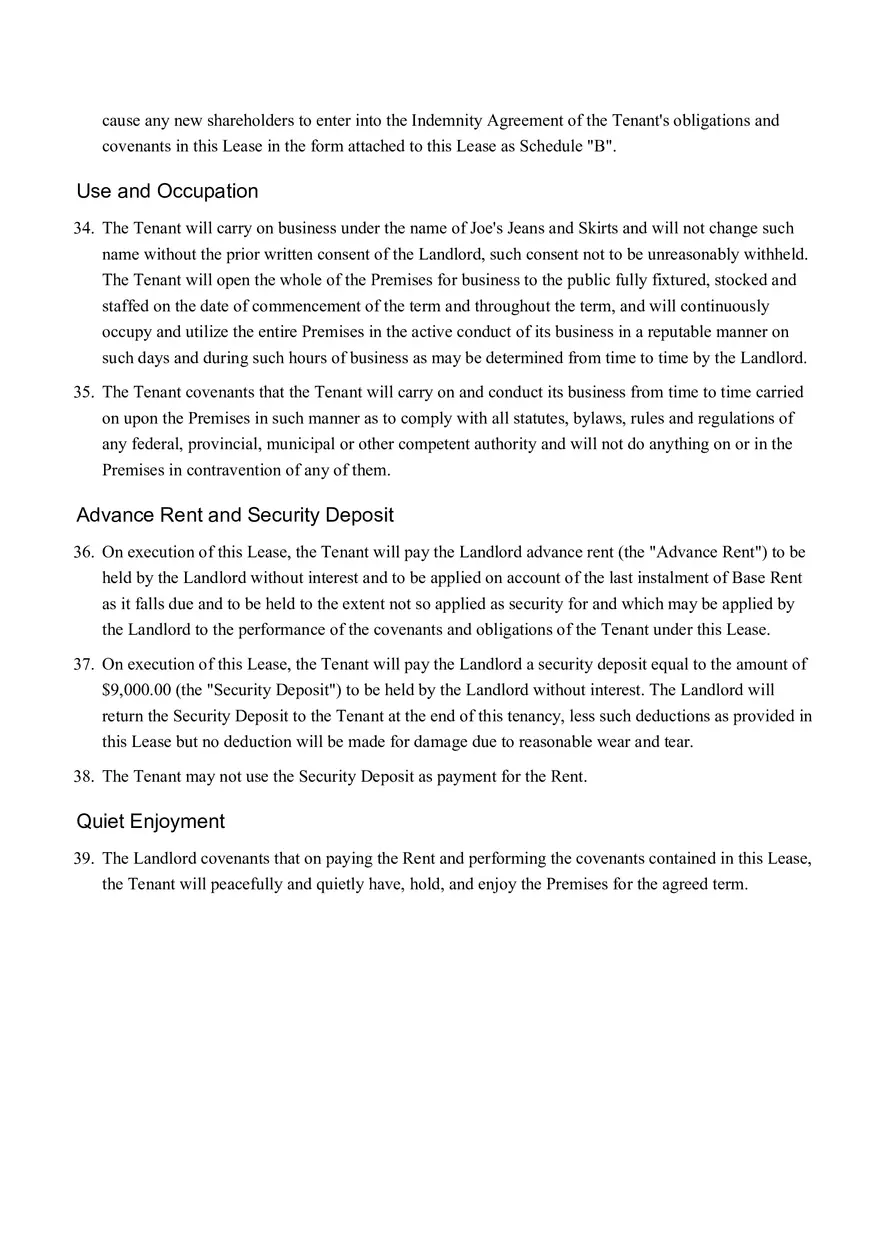 Sample Commercial Lease Agreement Part 1 - Page 10