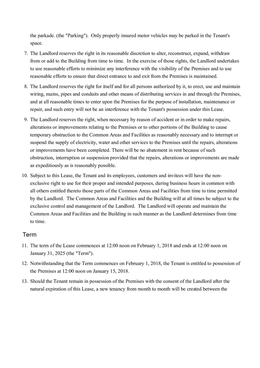 Sample Commercial Lease Agreement Part 1 - Page 4