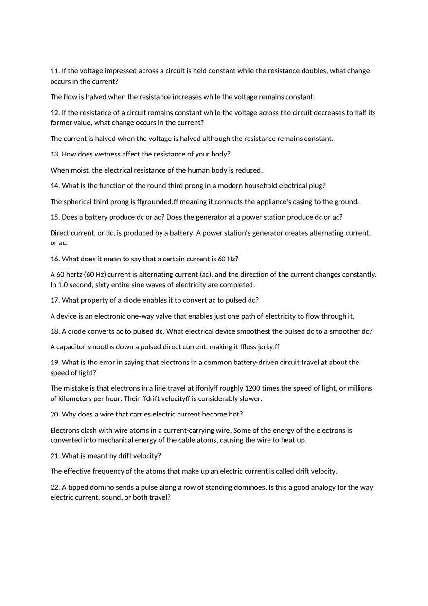 Electric Current and Charge Flow Basic Concepts and Analogies - Page 2
