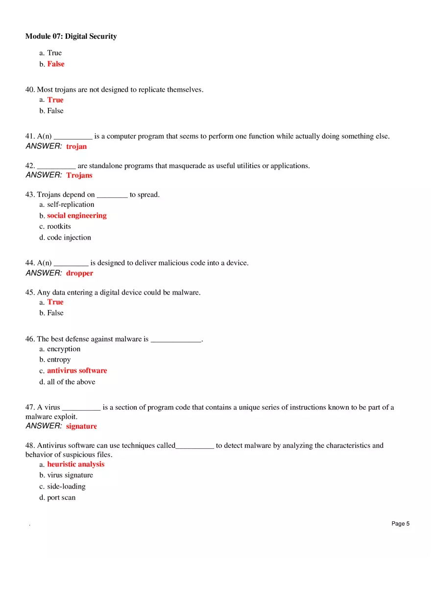Digital Security Questions and Answers - Page 8